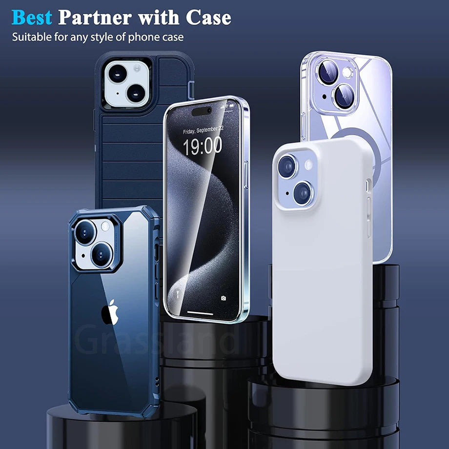 Grūdinto stiklo apsauga iPhone telefonui (4 vnt.)