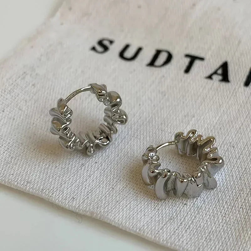 GUOLE nerūdijančio plieno žiediniai auskarai