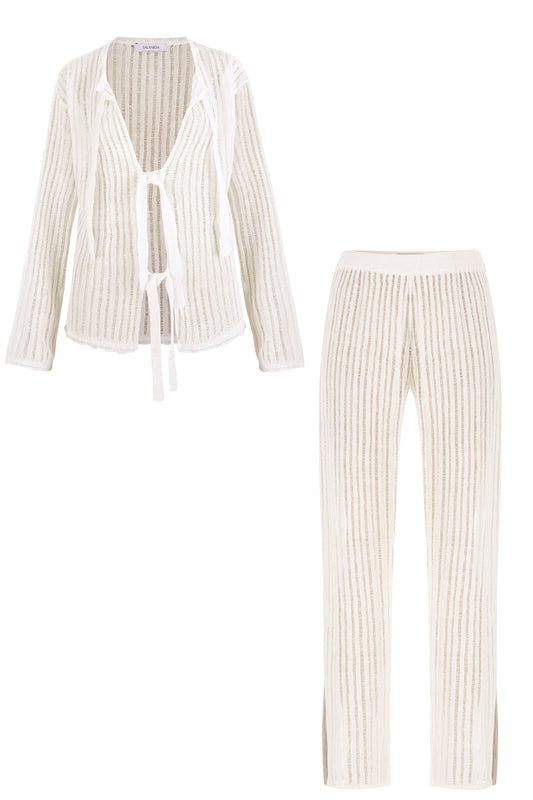 Baltas moteriškas kostiumėlis SALANIDA