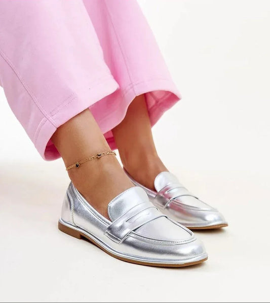 Sidabriniai loaferiai Solea „Nasia“ - Jaukuma