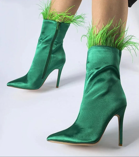 Žali aulinukai su siauru kulnu „Solea“ SELVENA - Jaukuma